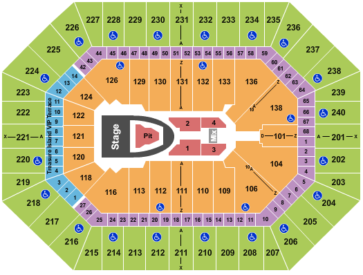 Target Center For King and Country Seating Chart