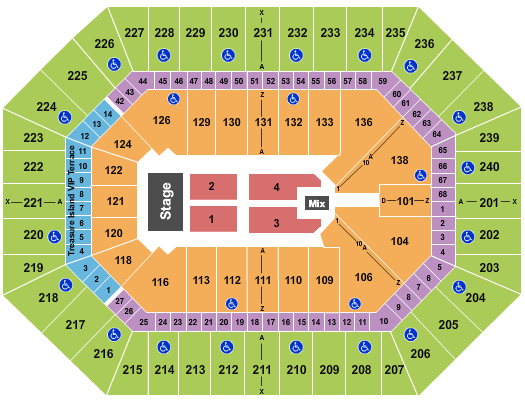 seating chart for Target Center - Jeff Dunham - eventticketscenter.com