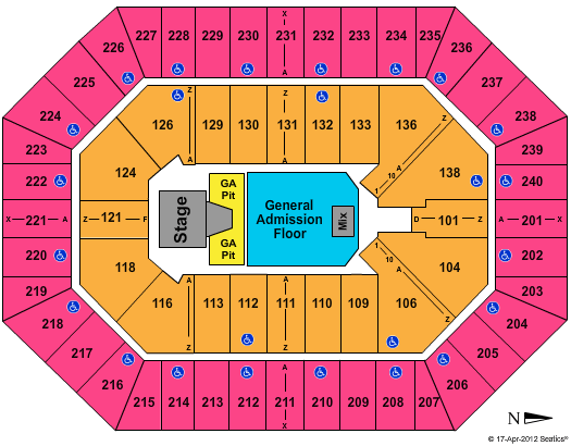 Target Center LMAFO Seating Chart
