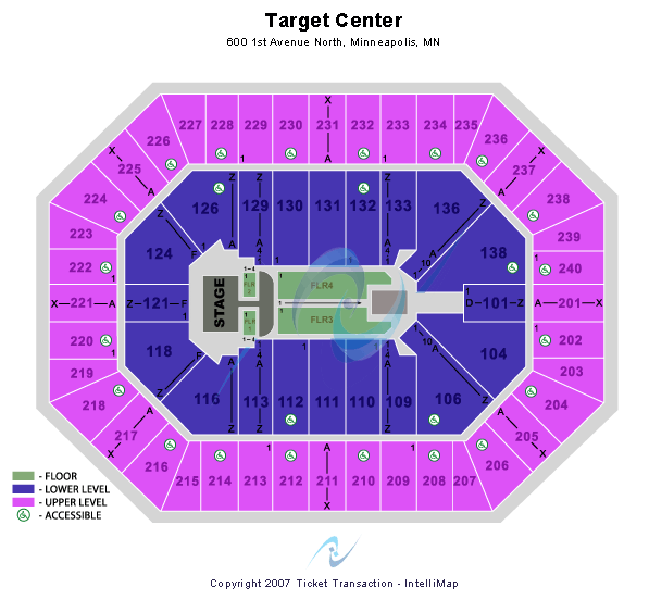 Target Center Miley Cyrus Seating Chart