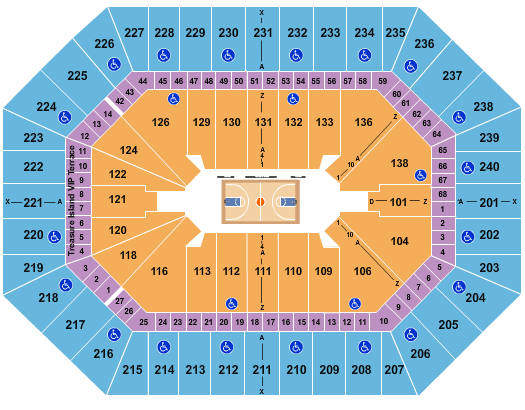 Target Center NCAA Basketball Seating Chart