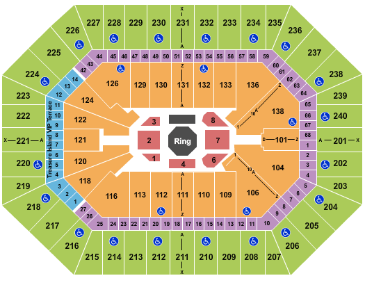 Target Center UFC Fight Night Seating Chart