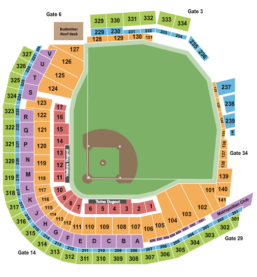 Target Field Eagles Seating Chart