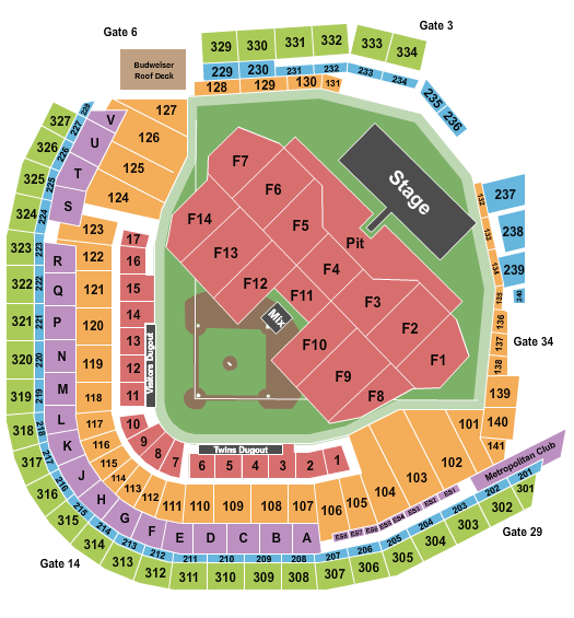 Wrigley Field Seating Chart Fall Out Boy