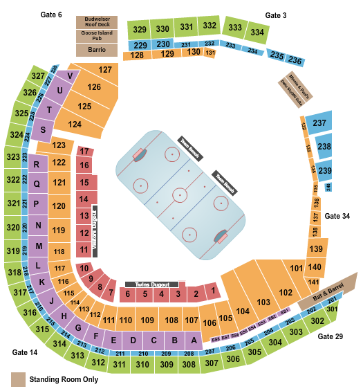 Target Field Hockey Seating Chart