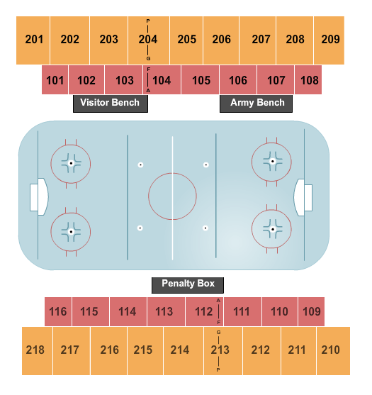 Tate Rink Hockey Seating Chart