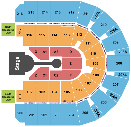 Vibrant Arena at The MARK Casting Crowns Seating Chart