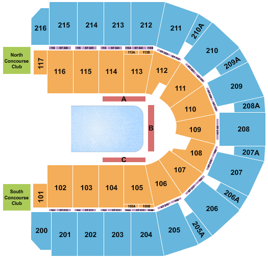 Vibrant Arena at The MARK Crystal Seating Chart