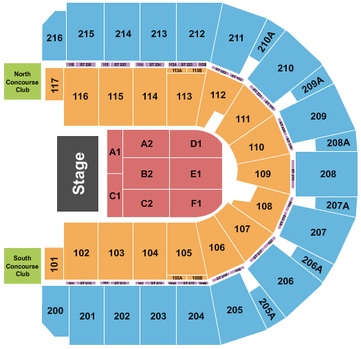 Vibrant Arena at The MARK Endstage 5 Seating Chart