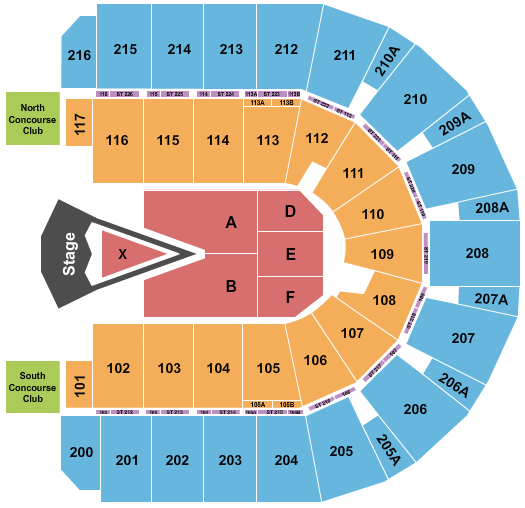 Vibrant Arena at The MARK For King and Country Seating Chart