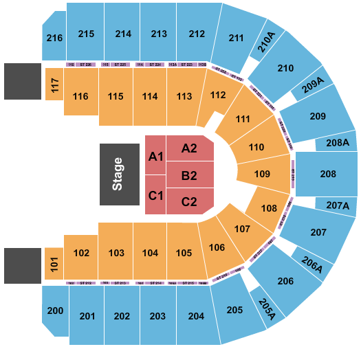 Vibrant Arena at The MARK Half House 3 Seating Chart