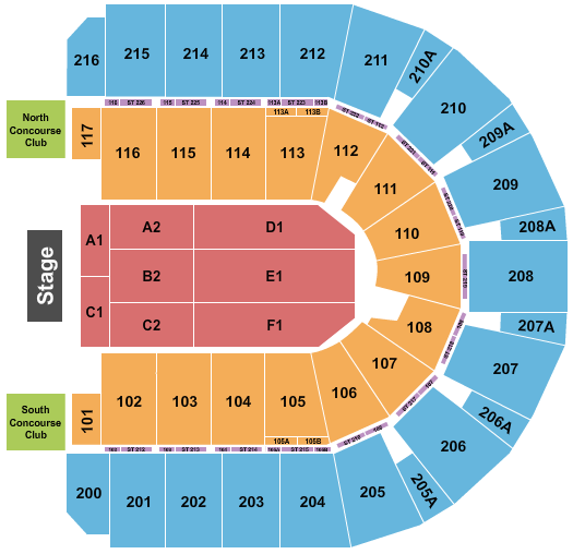 Vibrant Arena at The MARK Jeff Dunham Seating Chart