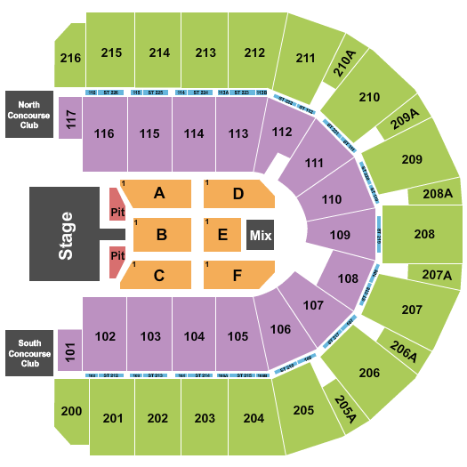 Vibrant Arena at The MARK Pentatonix Seating Chart