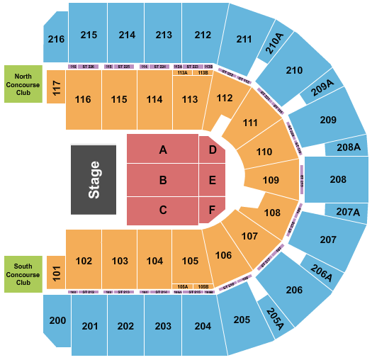 Vibrant Arena at The MARK Peppa Pig Seating Chart