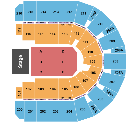 Vibrant Arena at The MARK Reba McEntire Seating Chart