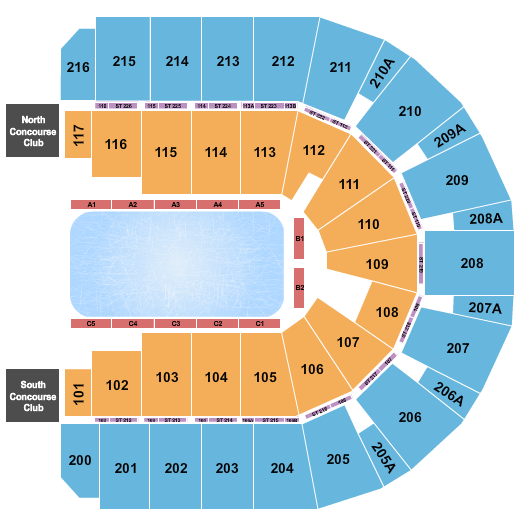 Vibrant Arena at The MARK Stars On Ice Seating Chart