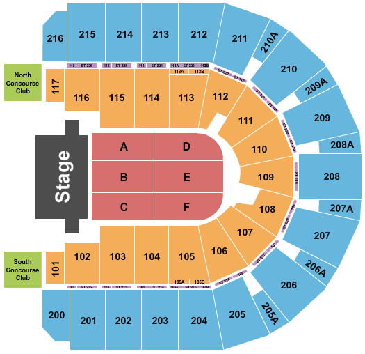 Trans-Siberian Orchestra Vibrant Arena at The MARK Seating Chart