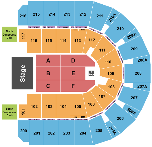 Vibrant Arena at The MARK The Judds Seating Chart