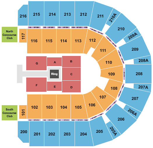 WWE Moline Tickets Vibrant Arena at The MARK