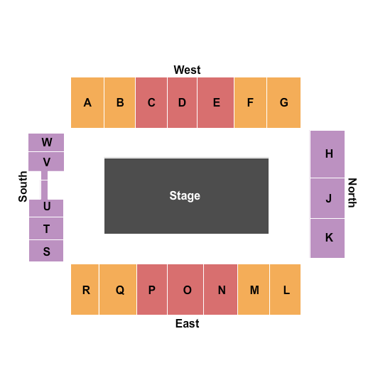 Taylor Telecom Arena Open Floor Seating Chart