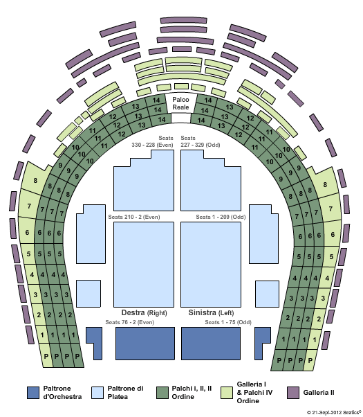 Teatro Grande Brescia venue and seating information