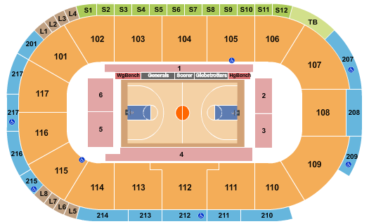 Tech CU Arena Harlem Globetrotters Seating Chart