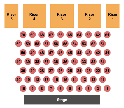 Detailed Seating Chart for Boeing Center at Tech Port - Seating Capacity of 0