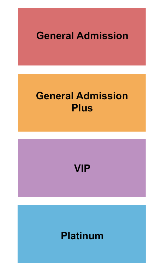 Tempe Beach Park GA, VIP & Platinum Seating Chart