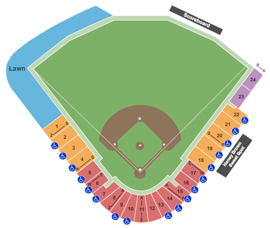 Tempe Diablo Stadium Baseball Seating Chart