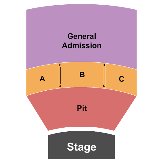TempleLive - Fort Smith Endstage GA Pit & Balc Seating Chart