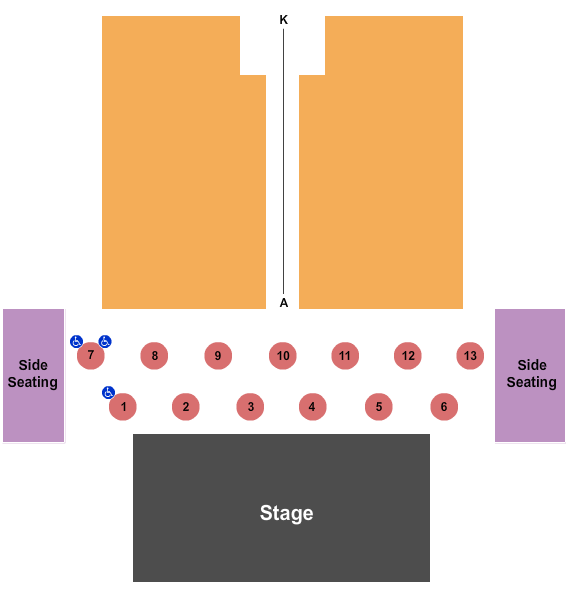 Temple Theater - Des Moines Performing Arts End Stage 2 Seating Chart