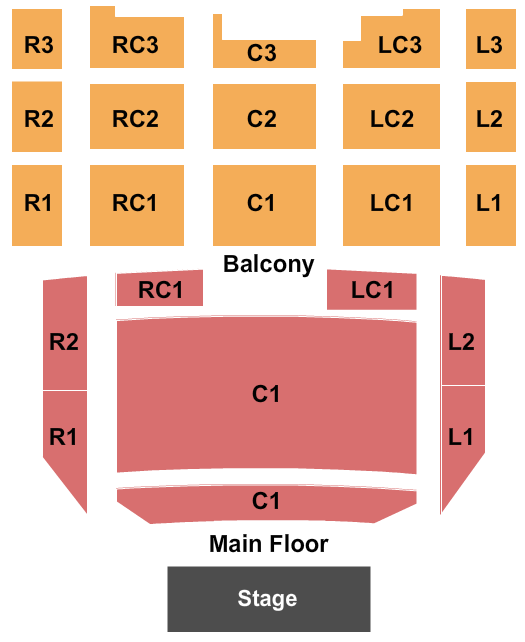 Templeton-Blackburn Alumni Memorial Auditorium Seating Chart