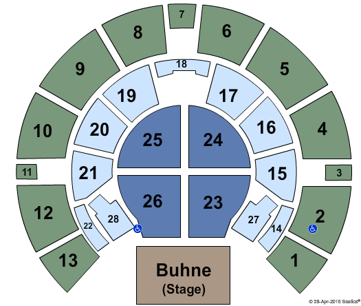 Tempodrom End Stage Seating Chart