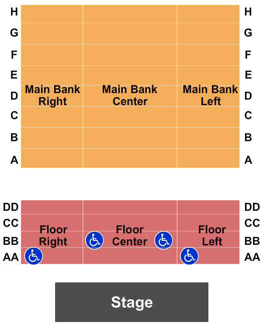 Tennessee Performing Arts Center - Andrew Johnson Theater Endstage 2 Seating Chart