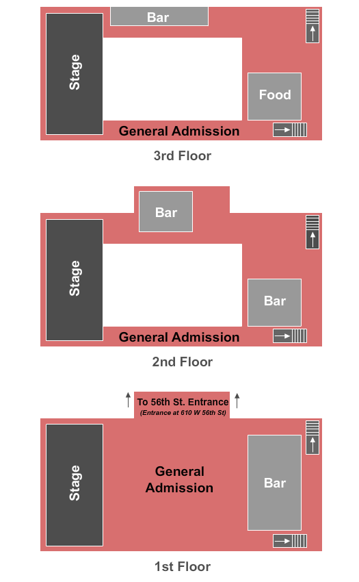 Terminal 5 Seating Chart & Seat Maps New York