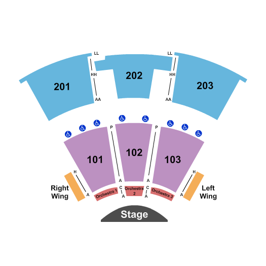Terrell Performing Arts Center End Stage Seating Chart