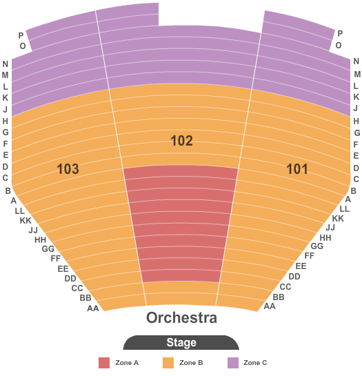 Mandalay Bay Interactive Seating Chart
