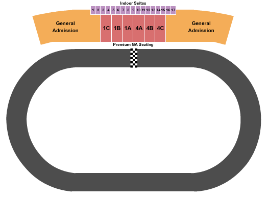 Texas Motor Speedway Mission Foods Texas Half-Mile Seating Chart