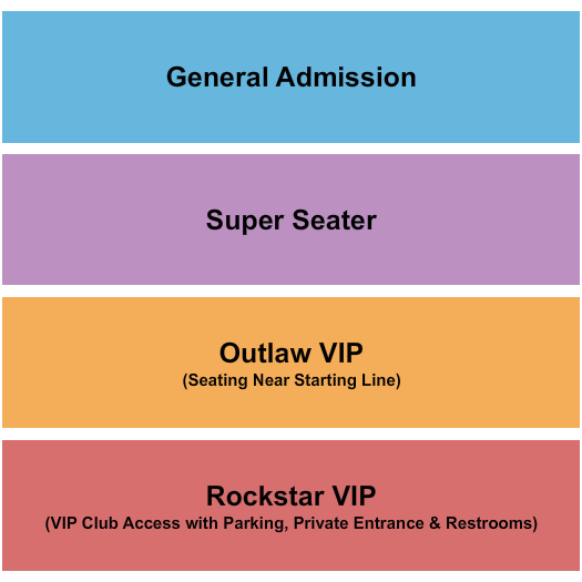 Texas Motorplex GA & VIP 2 Seating Chart