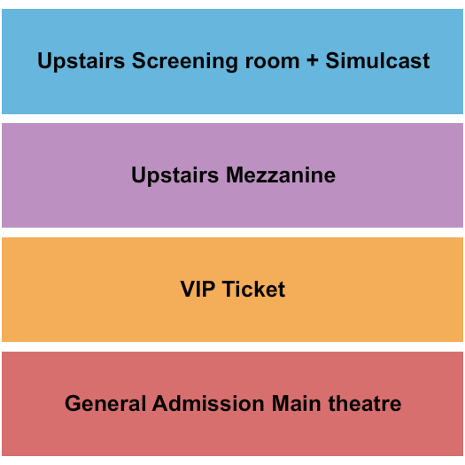 Texas Theatre - Dallas GA/Mezz/VIP/Screening Seating Chart