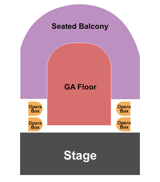 seating chart for Thalia Hall - End Stage - eventticketscenter.com