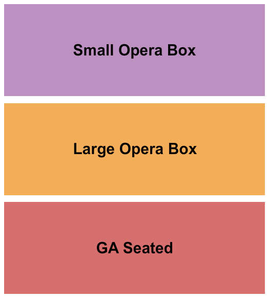 Thalia Hall GA Seated/Opera Boxes Seating Chart