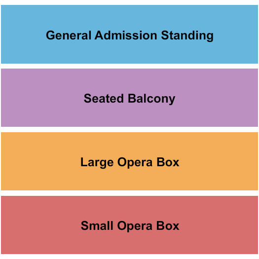 Thalia Hall GA Standing/Seated Balc/Opera Boxes Seating Chart