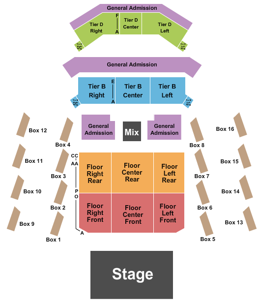 The Anthem - D.C. Endstage-4 Seating Chart