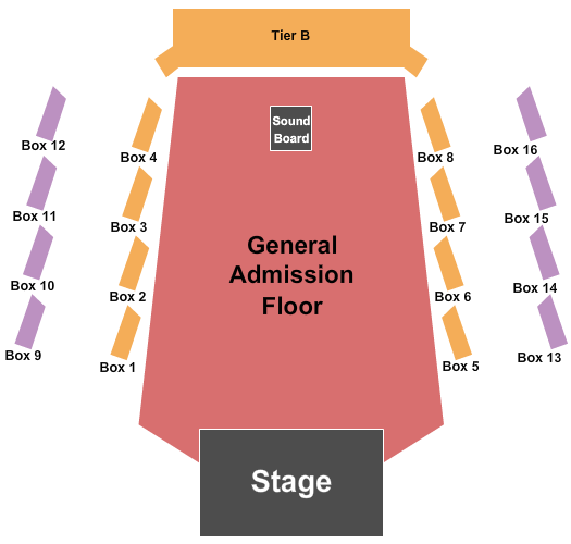 The Anthem - D.C. Endstage GA All Seating Chart