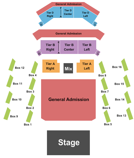 The Anthem - D.C. End Stage GA 4 Seating Chart