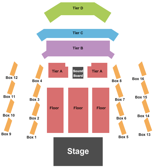 The Anthem - D.C. End Stage Seating Chart