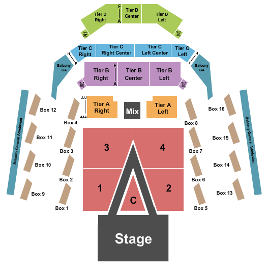 The Anthem - D.C. For King And Country Seating Chart
