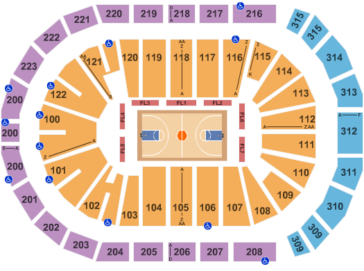 Stegeman Coliseum Gymnastics Seating Chart