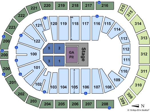 Gas South Arena Hunter Hayes Seating Chart